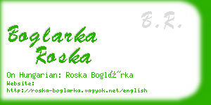 boglarka roska business card